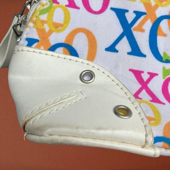 Y2K vintage XOXO logo purse 2000s white multicolor, bratz bling colorful - Picture 3 of 11